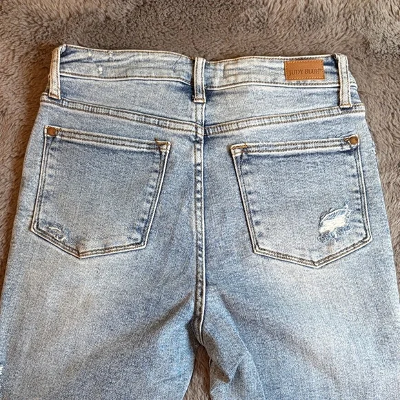 Judy Blue Distressed Skinny Fit Jeans - Picture 3 of 5